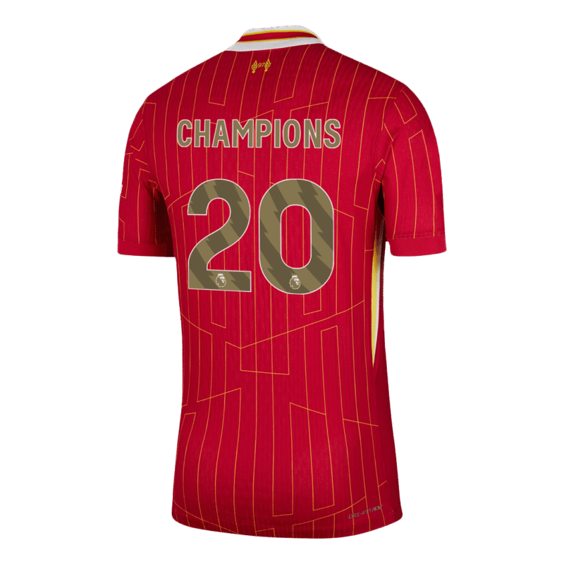 CHAMPIONS #20 Liverpool Home Authentic Soccer Jersey 2024/25