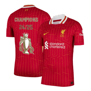 Liverpool Home Authentic Soccer Jersey 2024/25 CHAMPIONS 24/25