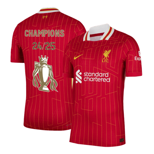 Liverpool Home Authentic Soccer Jersey 2024/25 CHAMPIONS 24/25