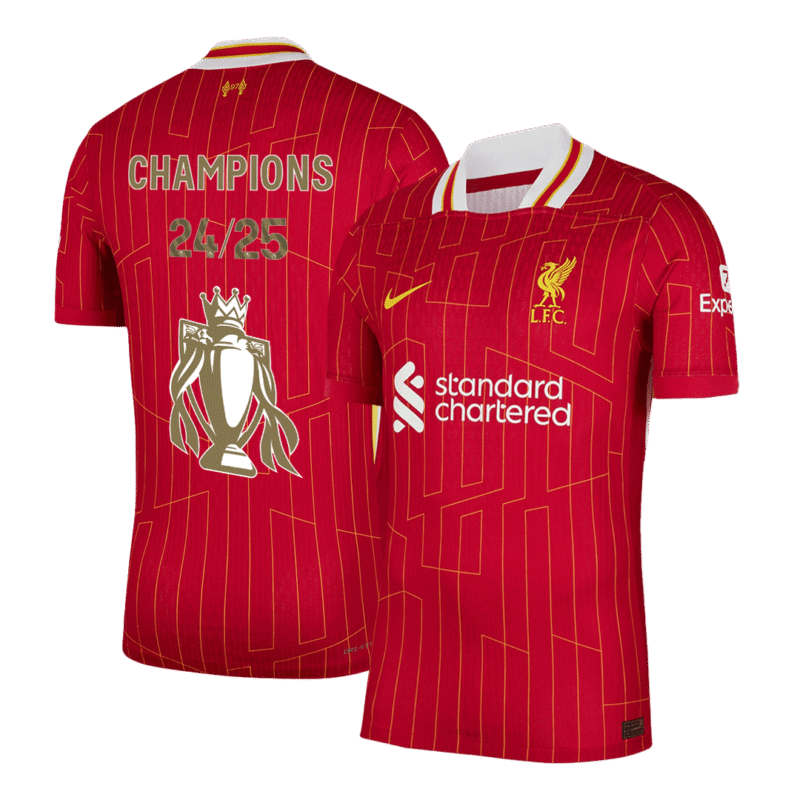 Liverpool Home Authentic Soccer Jersey 2024/25 CHAMPIONS 24/25
