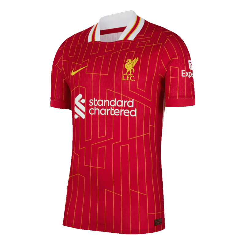 Liverpool Home Authentic Soccer Jersey 2024/25 CHAMPIONS 24/25
