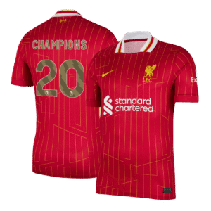 CHAMPIONS #20 Liverpool Home Soccer Jersey 2024/25
