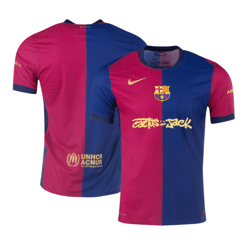 Barcelona X Travis Scott Home Authentic Soccer Jersey 2024/25