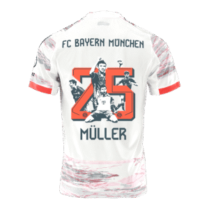 MÜLLER Especial #25 Bayern Munich Fuera Camiseta de fútbol especial 2025/26