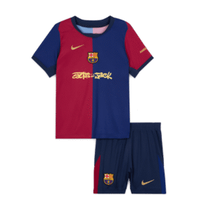 Barcelona X Travis Scott Home Kids Soccer Jerseys Kit 2024/25