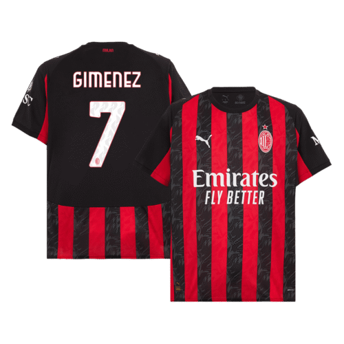 GIMENEZ #7 AC Milan Home Soccer Jersey 2025/26