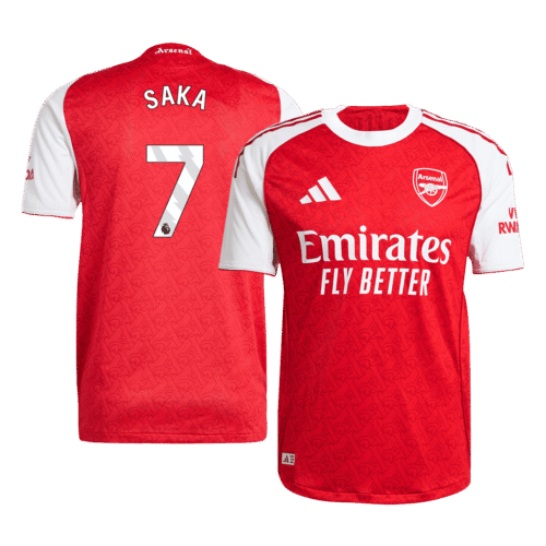 SAKA #7 Arsenal Home Authentic Soccer Jersey 2025/26