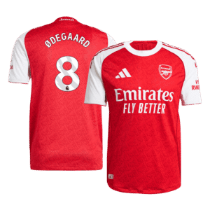 ØDEGAARD #8 Arsenal Home Authentic Soccer Jersey 2025/26