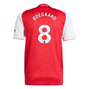 ØDEGAARD #8 Arsenal Home Authentic Soccer Jersey 2025/26