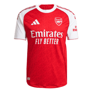 RICE #41 Arsenal Home Authentic Soccer Jersey 2025/26
