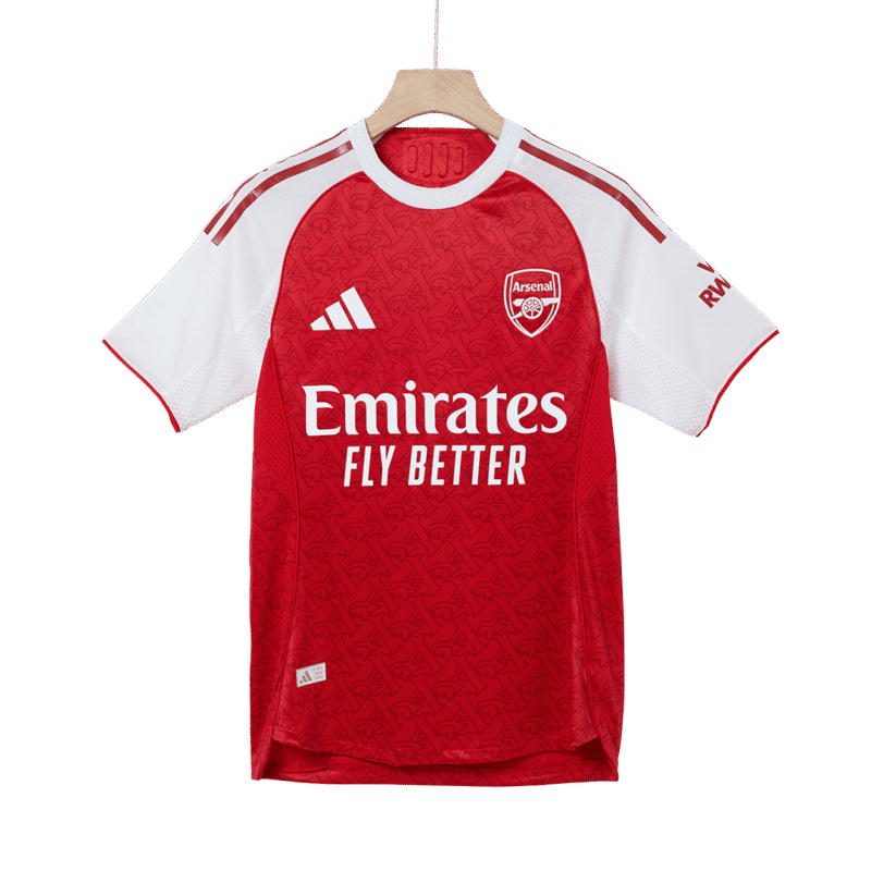 RICE #41 Arsenal Home Authentic Soccer Jersey 2025/26