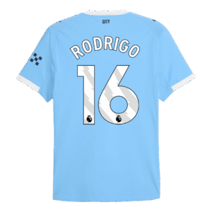 RODRIGO #16 Manchester City Home Authentic Soccer Jersey 2025/26