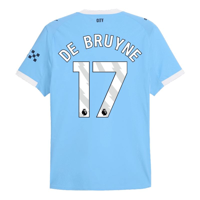 DE BRUYNE #17 Manchester City Home Authentic Soccer Jersey 2025/26