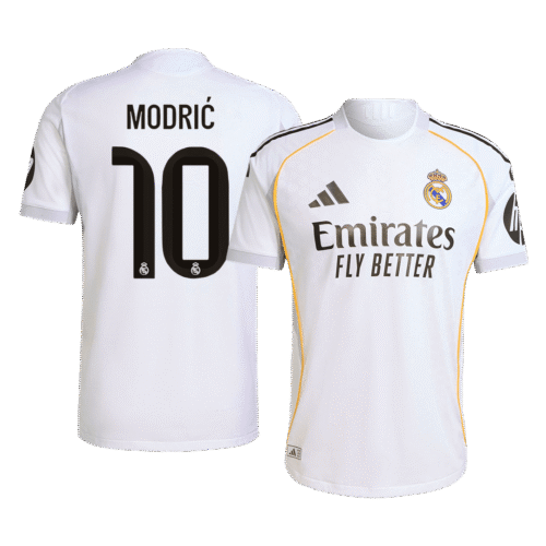MODRIĆ #10 Real Madrid Home Authentic Soccer Jersey 2025/26