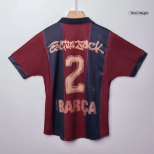Vintage Soccer Jersey Barcelona X CJ Home 2000/01