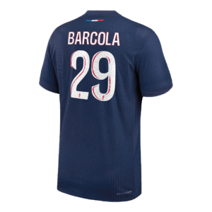 BARCOLA #29 PSG Home Authentic Soccer Jersey 2024/25