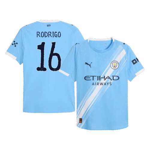 RODRIGO #16 Manchester City Home Authentic Soccer Jersey 2025/26 - Club World Cup
