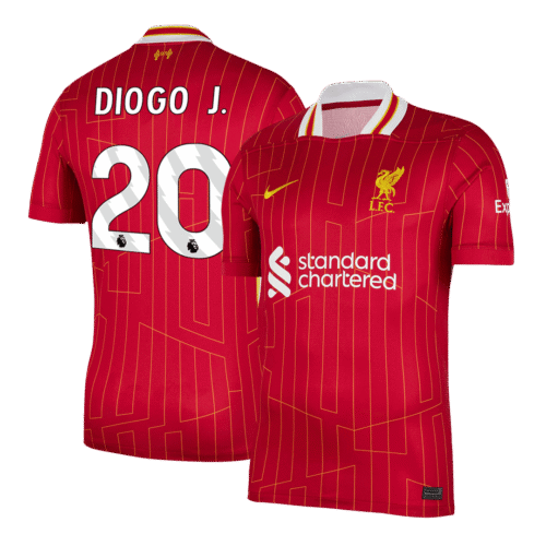 DIOGO J. #20 Liverpool Home Soccer Jersey 2024/25