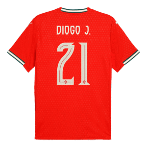 DIOGO J. #21 Portugal Home Soccer Jersey 2025