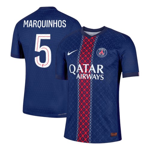 MARQUINHOS #5 PSG Home Authentic Soccer Jersey 2025/26