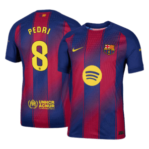 PEDRI #8 Barcelona Home Authentic Soccer Jersey 2025/26