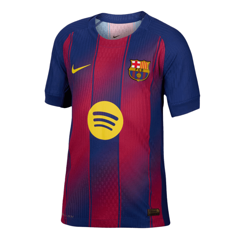 RAPHINHA #11 Barcelona Home Authentic Soccer Jersey 2025/26