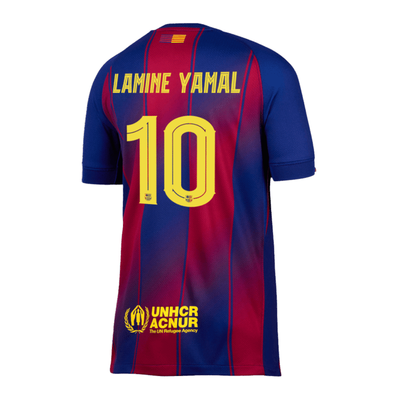 LAMINE YAMAL #10 Barcelona Home Soccer Jersey 2025/26 -UCL