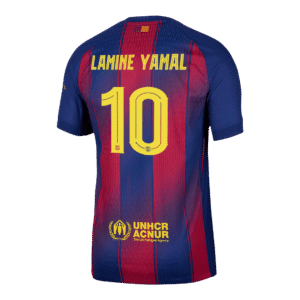 LAMINE YAMAL #10 Barcelona Home Authentic Soccer Jersey 2025/26 - UCL