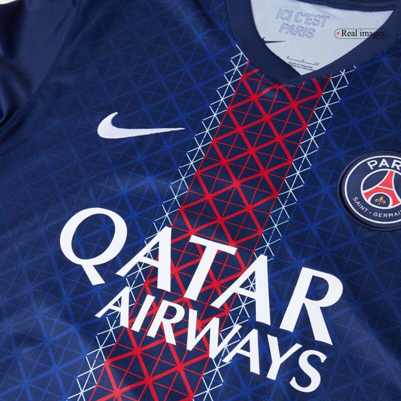 KVARATSKHELIA #7 PSG Home Soccer Jersey 2025/26