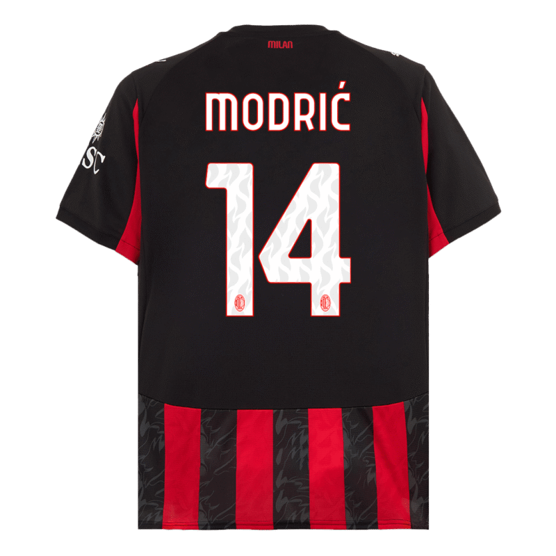 MODRIĆ #14 AC Milan Home Soccer Jersey 2025/26