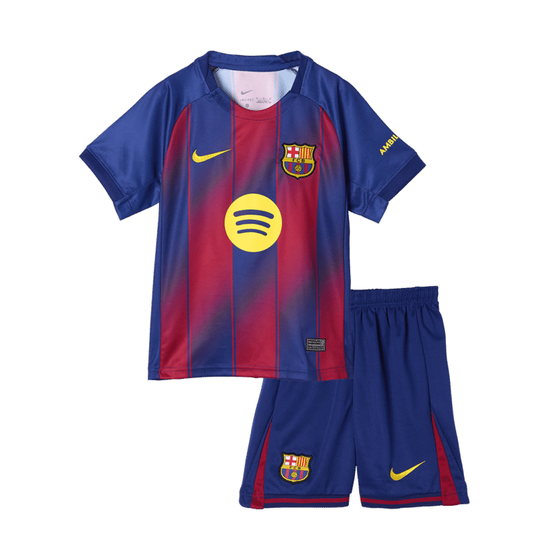 Camisolas de futebol para crianças do Barcelona Kit 2025/26