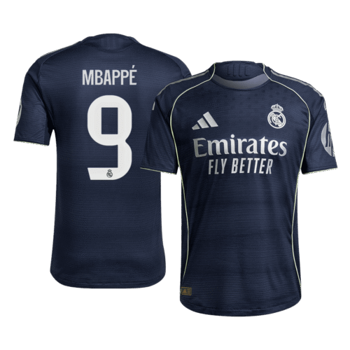 MBAPPÉ #9 Real Madrid Away Authentic Soccer Jersey 2025/26