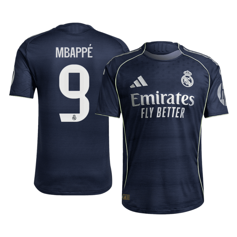 MBAPPÉ #9 Real Madrid Away Authentic Soccer Jersey 2025/26