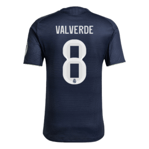 VALVERDE #8 Real Madrid Away Authentic Soccer Jersey 2025/26