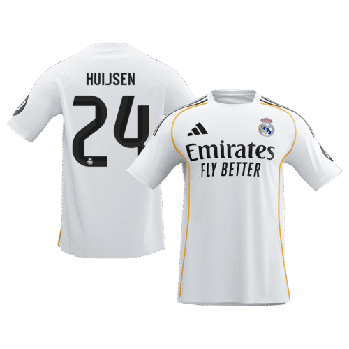 HUIJSEN #24 Real Madrid Home Soccer Jersey 2025/26