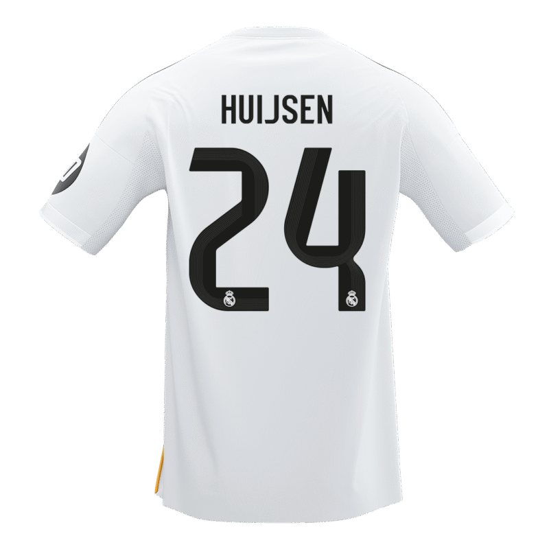 HUIJSEN #24 Real Madrid Home Soccer Jersey 2025/26