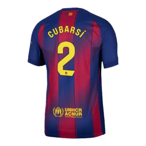 CUBARSÍ #2 Barcelona Home Authentic Soccer Jersey 2025/26
