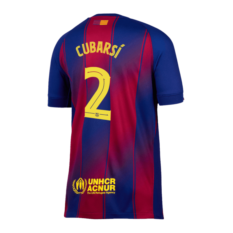 CUBARSÍ #2 Barcelona Home Soccer Jersey 2025/26 -UCL