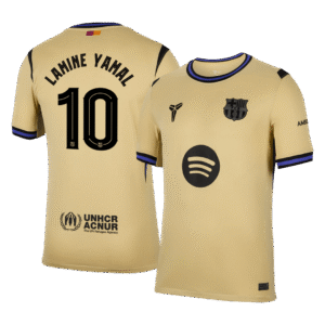 LAMINE YAMAL #10 Barcelona Away Soccer Jersey 2025/26 -UCL