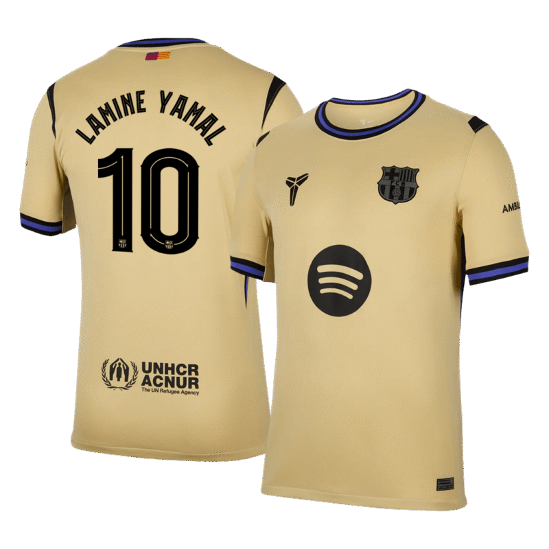 LAMINE YAMAL #10 Barcelona Away Soccer Jersey 2025/26 -UCL