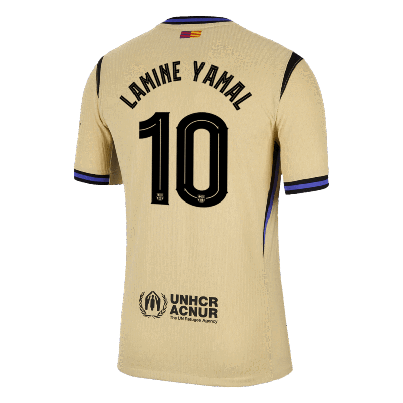 LAMINE YAMAL #10 Barcelona Away Authentic Soccer Jersey 2025/26 - UCL