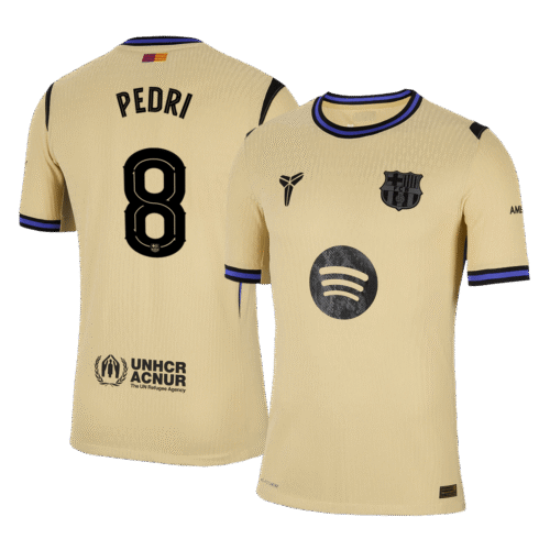 PEDRI #8 Barcelona Away Authentic Soccer Jersey 2025/26 - UCL