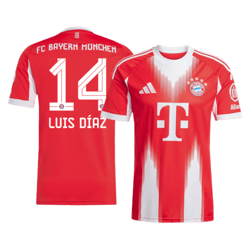 LUIS DÍAZ #14 Bayern Munich Home Soccer Jersey 2025/26