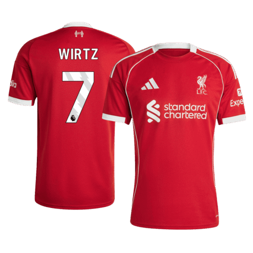 WIRTZ #7 Liverpool Home Soccer Jersey 2025/26