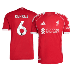 KERKEZ #6 Liverpool Home Authentic Soccer Jersey 2025/26