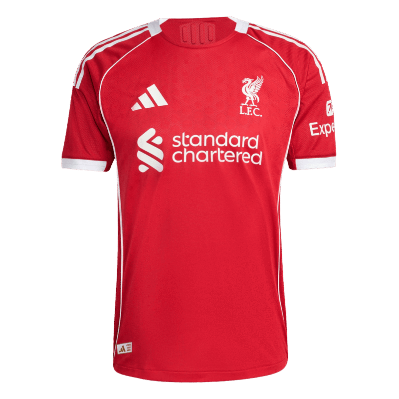 KERKEZ #6 Liverpool Home Authentic Soccer Jersey 2025/26