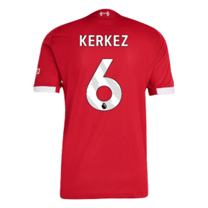 KERKEZ #6 Liverpool Home Authentic Soccer Jersey 2025/26