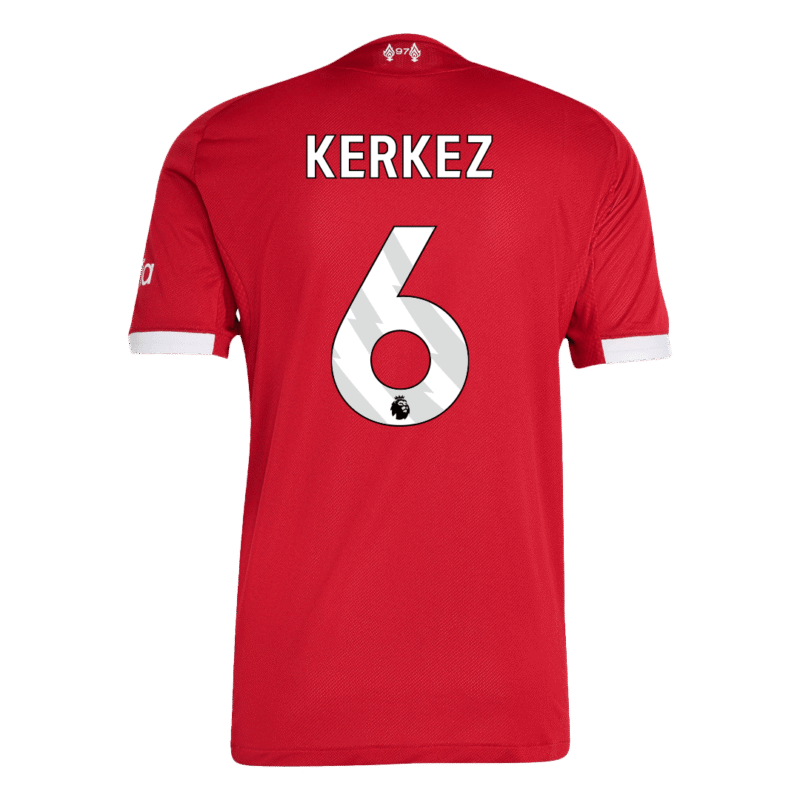 KERKEZ #6 Liverpool Home Authentic Soccer Jersey 2025/26