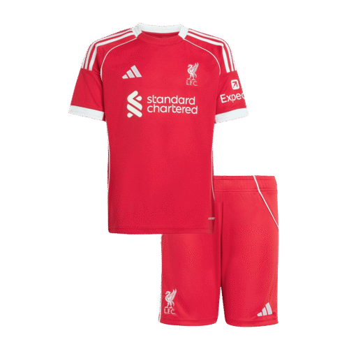 Liverpool Home Kids Soccer Jerseys Kit 2025/26