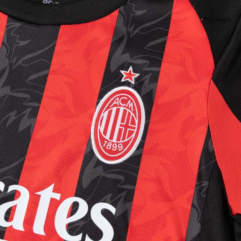 AC Milan Home Kids Soccer Jerseys Kit 2025/26